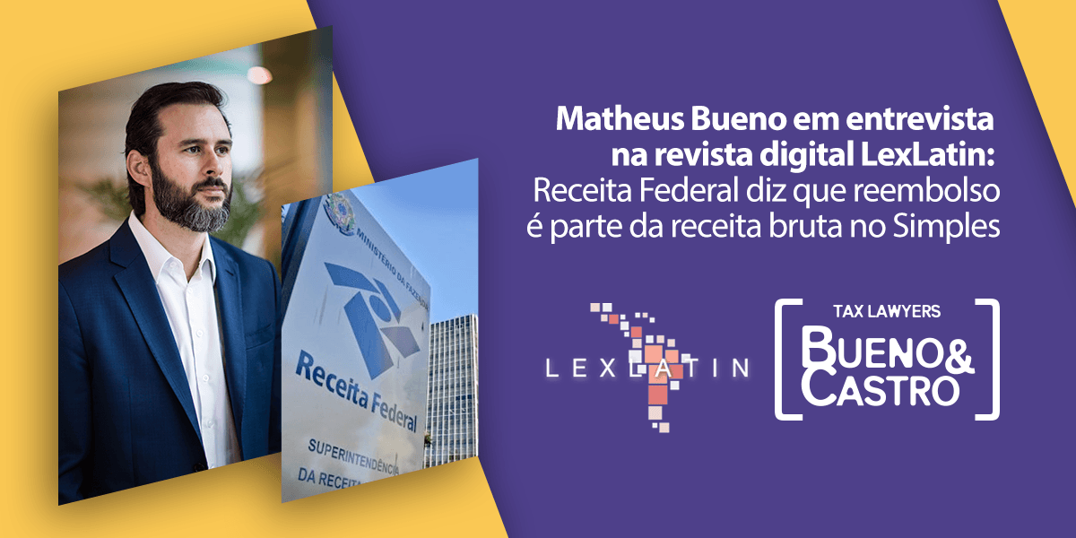 Receita Federal diz que reembolso é parte da receita bruta